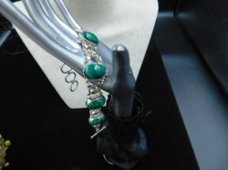 silver malachite bracelet a